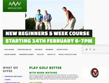 Tablet Screenshot of markwatkinsgolf.com
